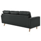 Modway Valour 78" Leather Apartment Sectional Sofa FredCo