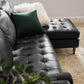 Modway Valour 78" Leather Apartment Sectional Sofa FredCo