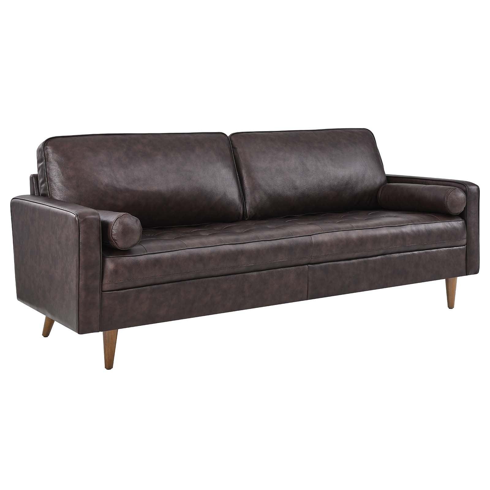Modway Valour 81" Leather Sofa FredCo