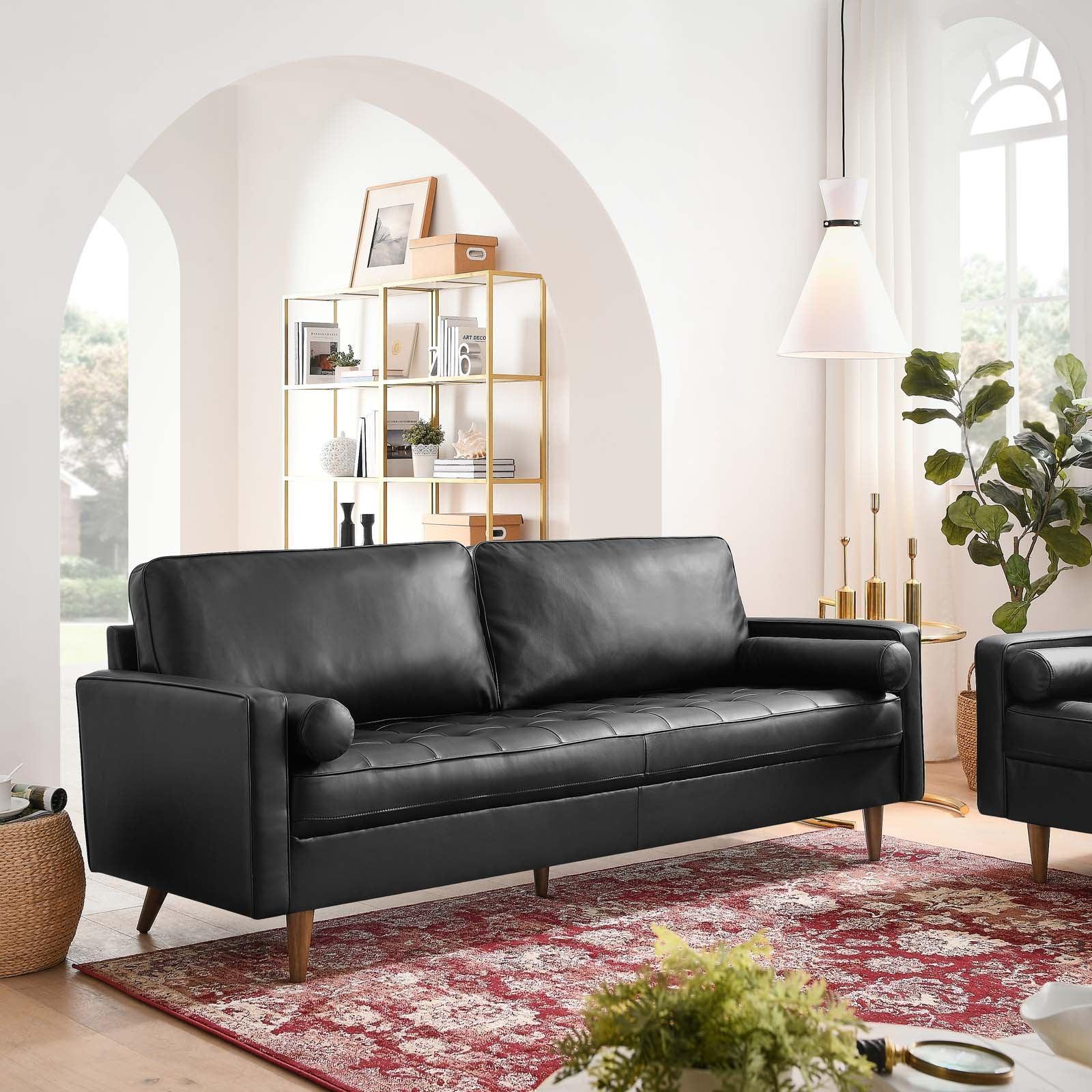 Modway Valour 81" Leather Sofa FredCo