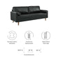 Modway Valour 81" Leather Sofa FredCo