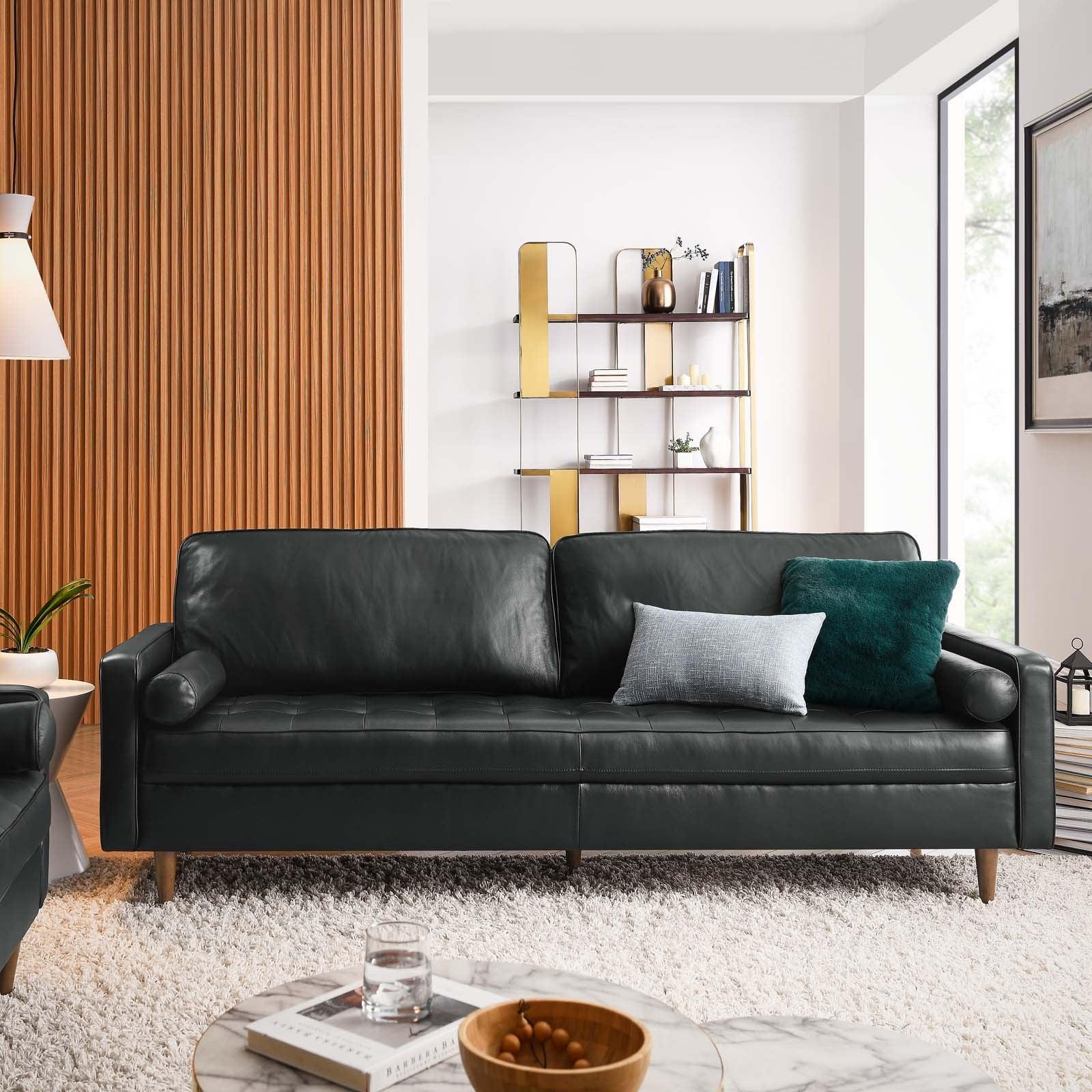 Modway Valour 88" Leather Sofa FredCo