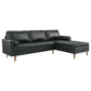 Modway Valour 98" Leather Sectional Sofa FredCo