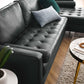 Modway Valour 98" Leather Sectional Sofa FredCo