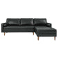 Modway Valour 98" Leather Sectional Sofa FredCo