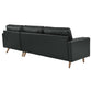 Modway Valour 98" Leather Sectional Sofa FredCo