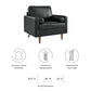 Modway Valour Leather Armchair FredCo