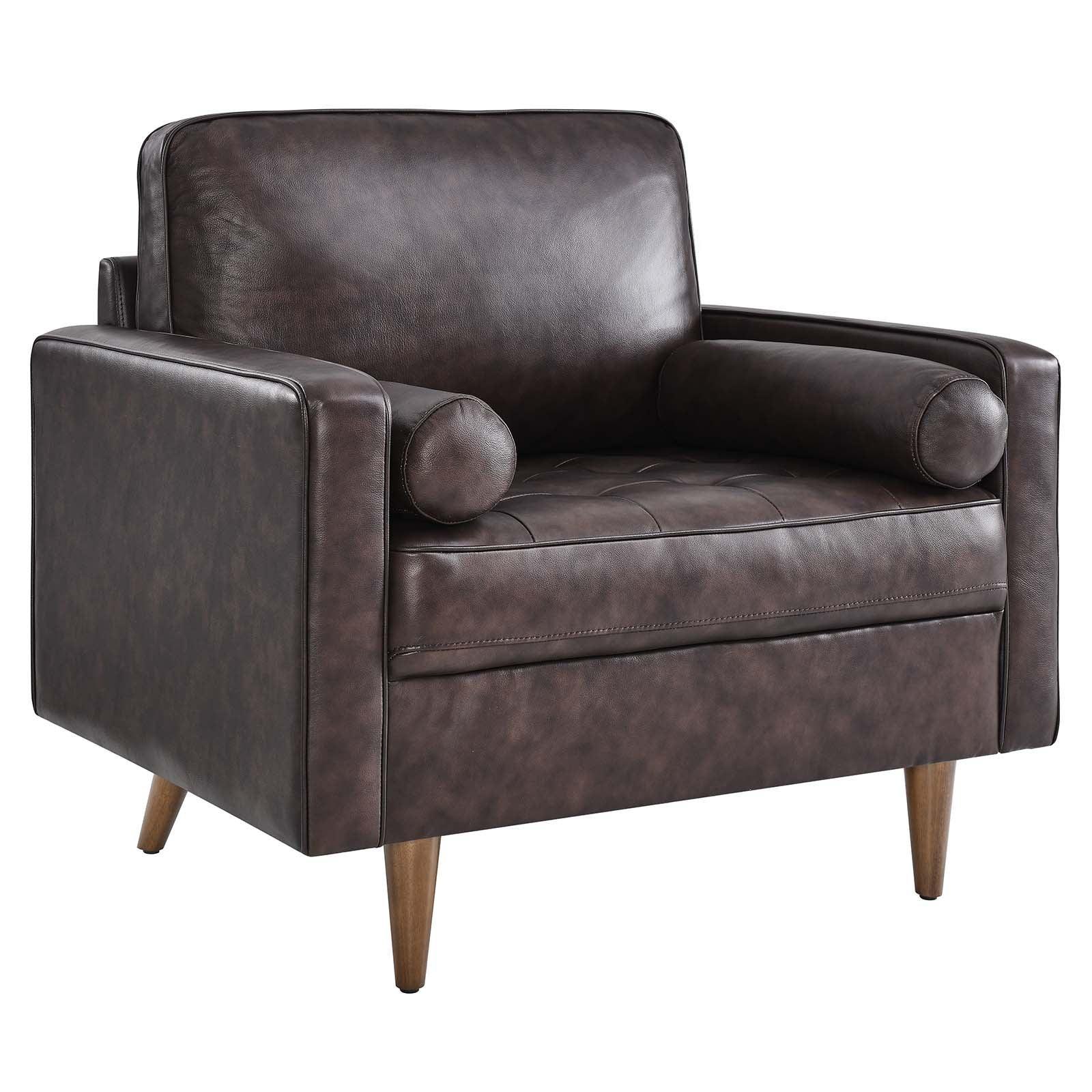 Modway Valour Leather Armchair FredCo