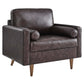Modway Valour Leather Armchair FredCo