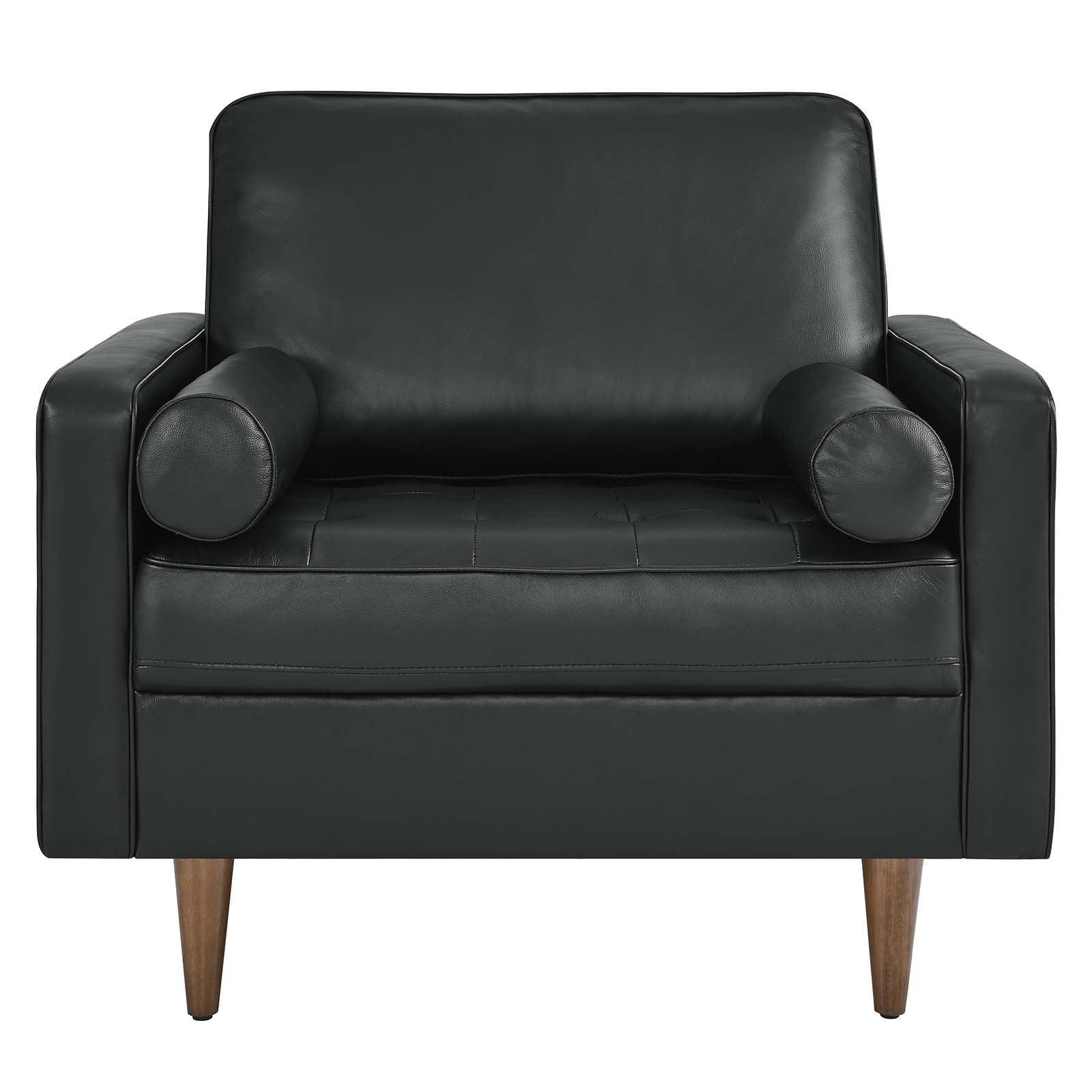 Modway Valour Leather Armchair FredCo