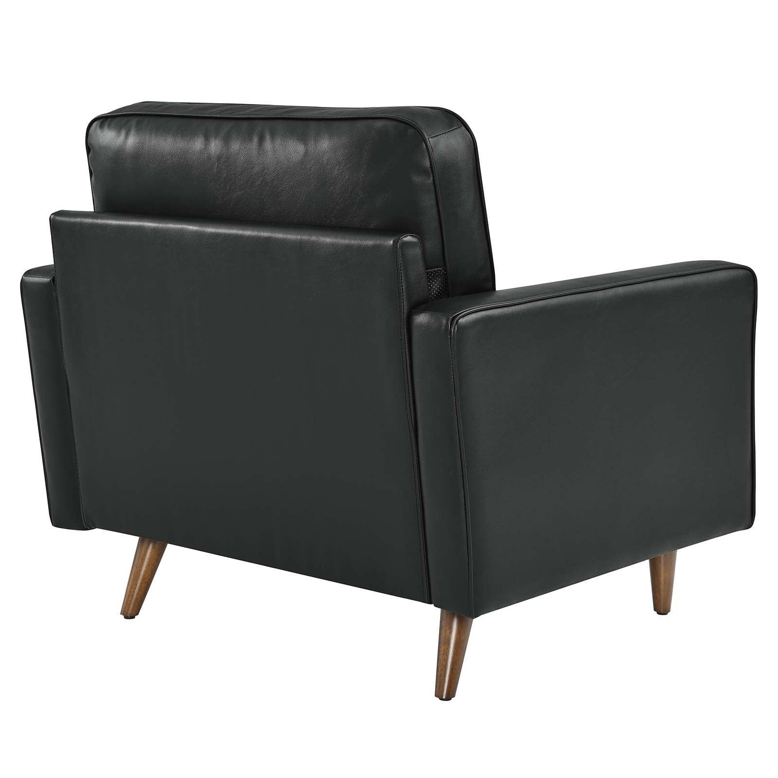 Modway Valour Leather Armchair FredCo
