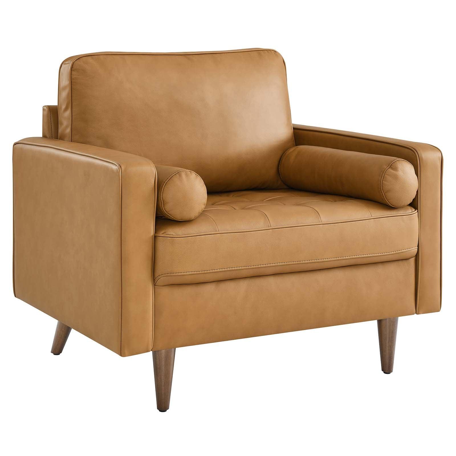 Modway Valour Leather Armchair FredCo