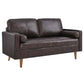 Modway Valour Leather Loveseat FredCo