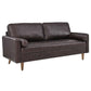 Modway Valour Leather Sofa FredCo