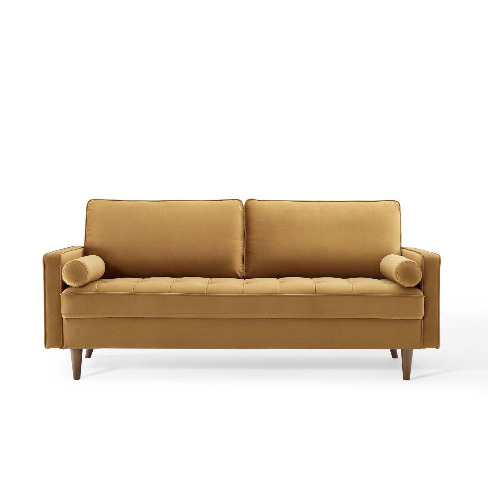 Modway Valour Performance Velvet Sofa FredCo