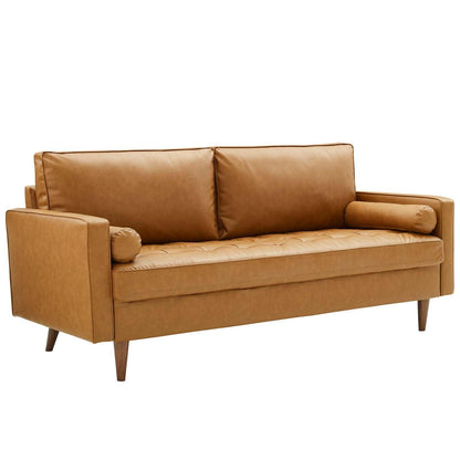 Modway Valour Upholstered Faux Leather Sofa FredCo
