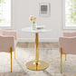 Modway Verne 28" Artificial Marble Dining Table FredCo