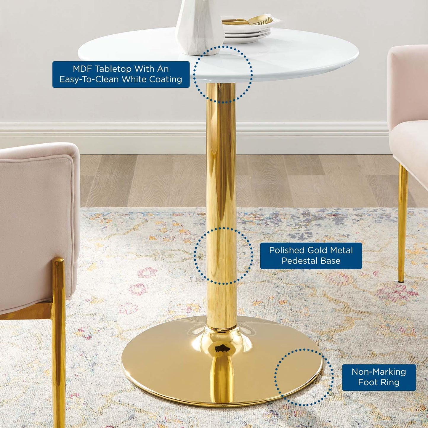 Modway Verne 28" Dining Table FredCo