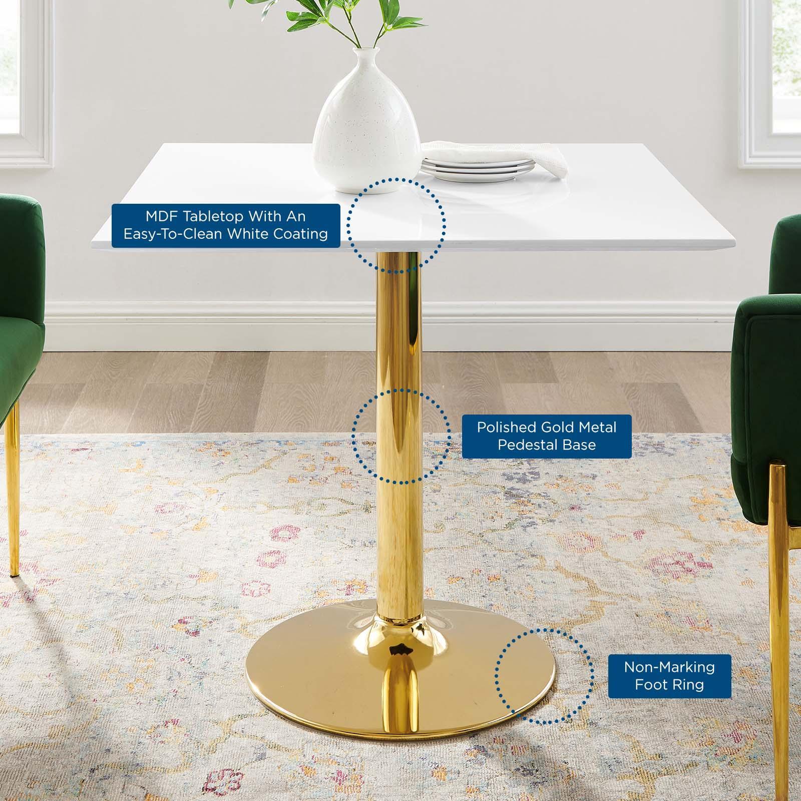 Modway Verne 35" Square Dining Table FredCo