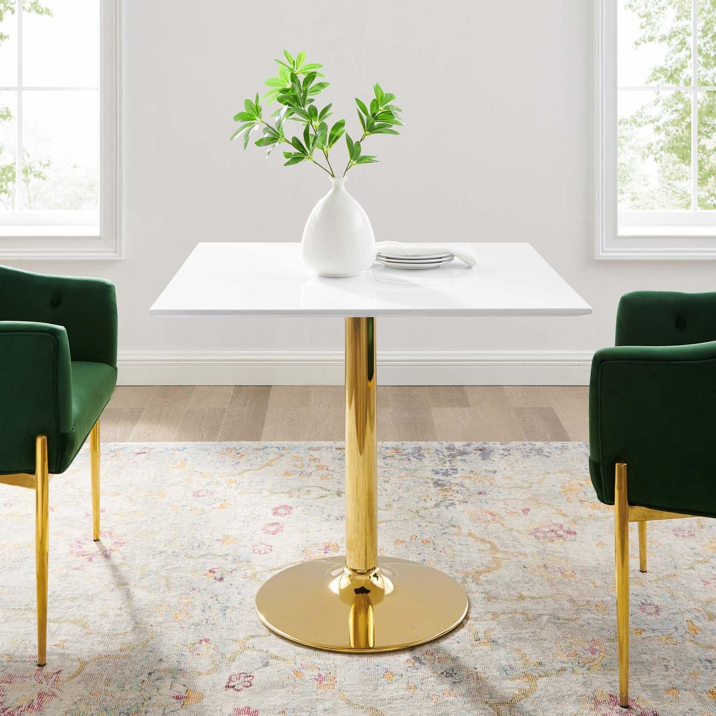 Modway Verne 35" Square Dining Table FredCo