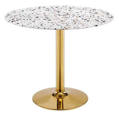 Modway Verne 36" Round Terrazzo Dining Table FredCo