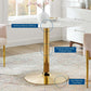 Modway Verne 40" Artificial Marble Dining Table FredCo