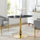 Modway Verne 42" Artificial Marble Dining Table FredCo