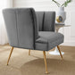 Modway Veronica Channel Tufted Performance Velvet Armchair FredCo