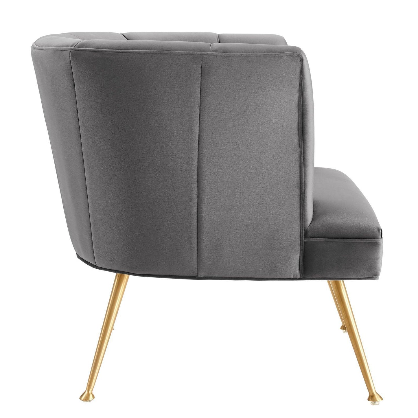 Modway Veronica Channel Tufted Performance Velvet Armchair FredCo