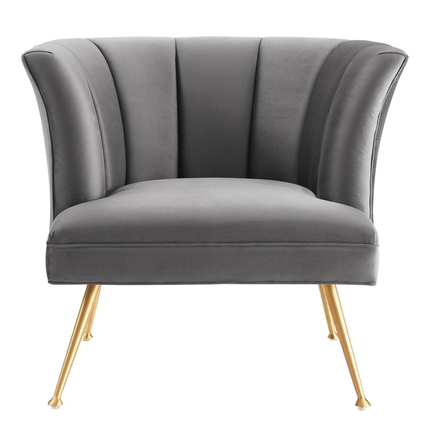 Modway Veronica Channel Tufted Performance Velvet Armchair FredCo