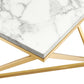 Modway Vertex Gold Metal Stainless Steel Coffee Table FredCo