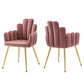 Modway Viceroy Performance Velvet Dining Chair Set of 2 FredCo