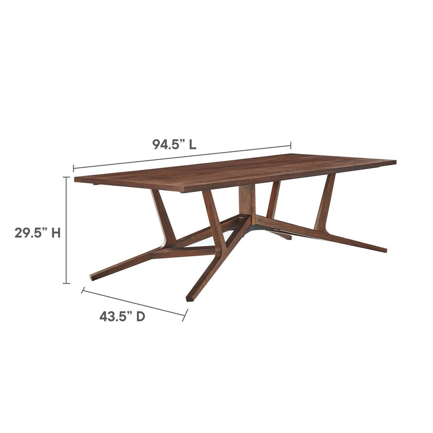 Modway Victor 95” Dining Room Table, EEI-6227 FredCo