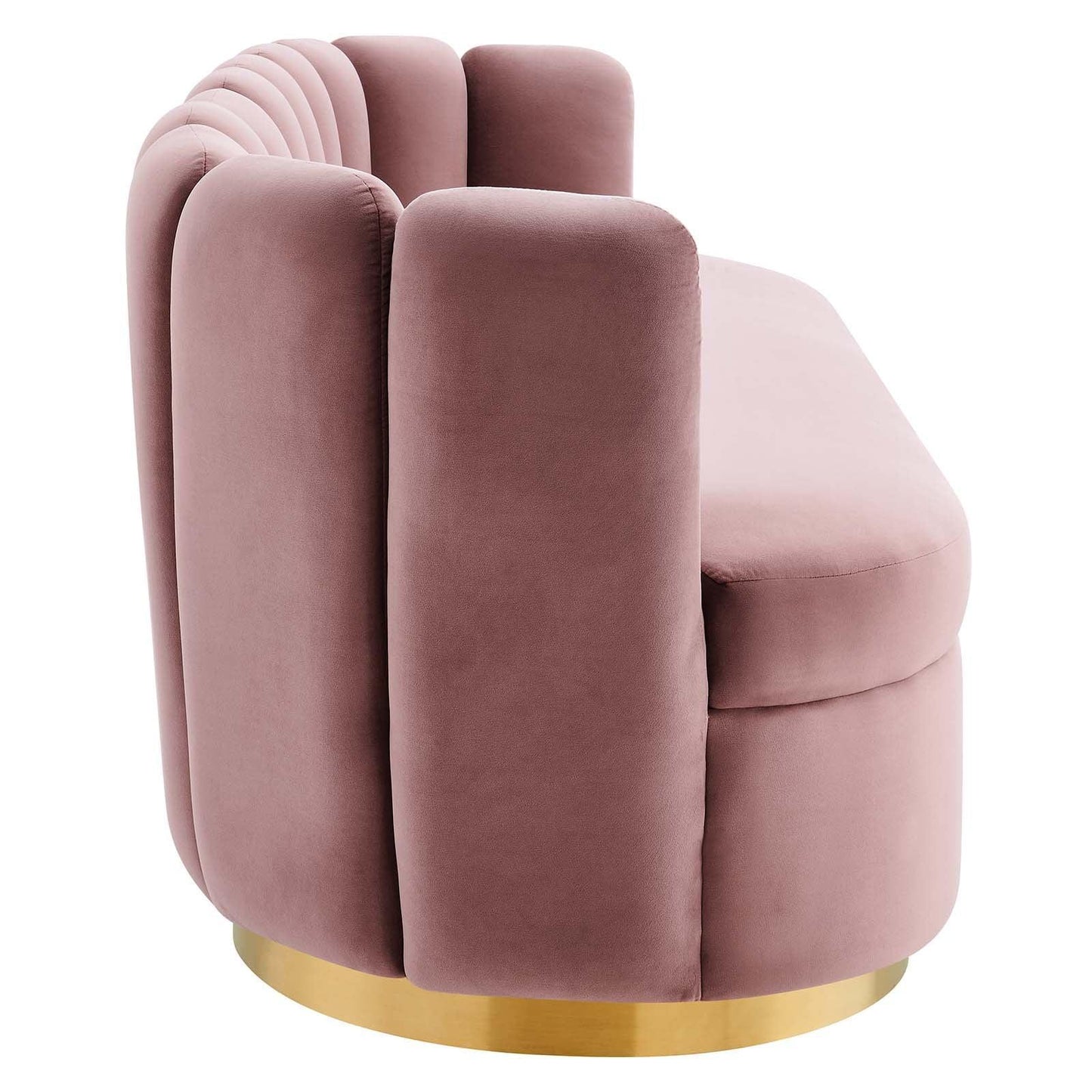Modway Victoria Channel Tufted Performance Velvet Sofa FredCo