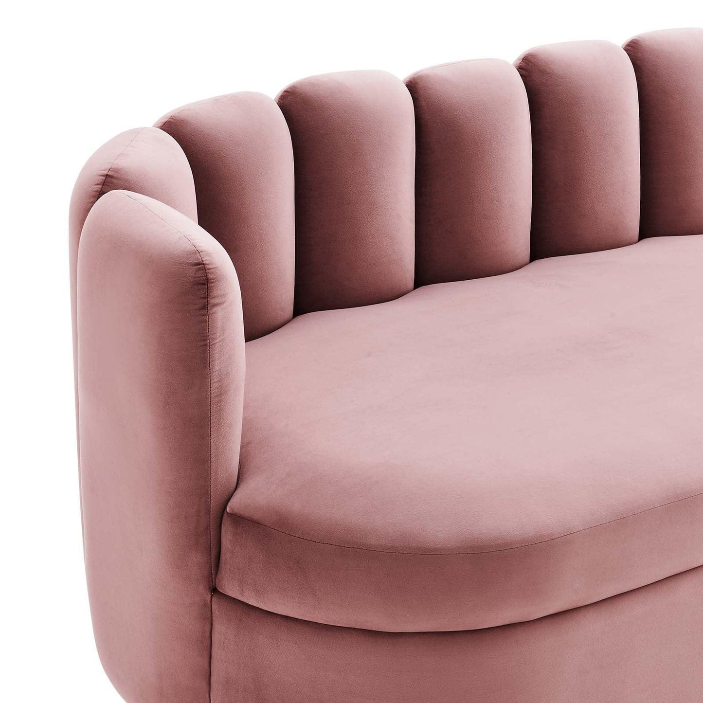 Modway Victoria Channel Tufted Performance Velvet Sofa FredCo