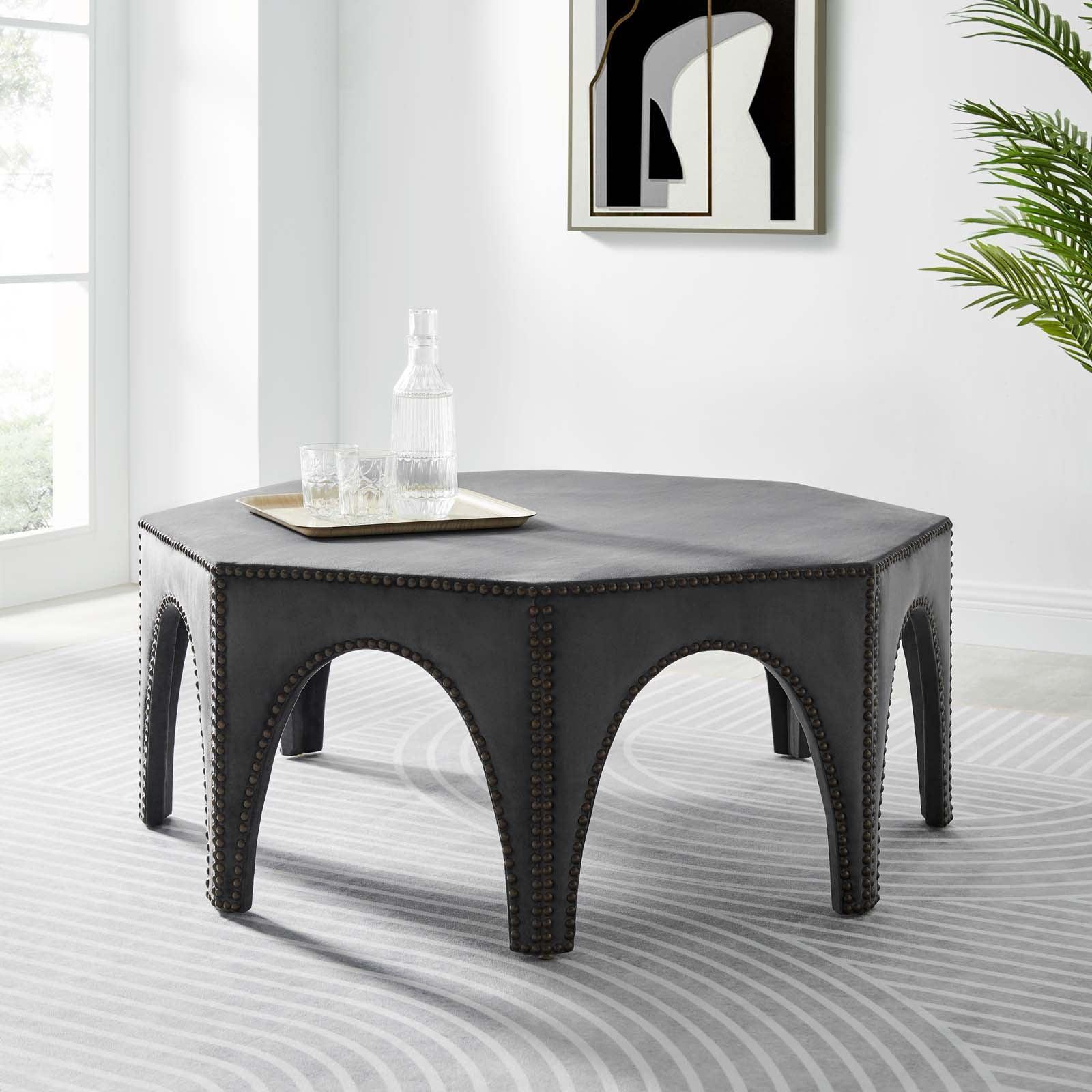 Modway Victory Performance Velvet Ottoman FredCo