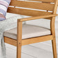 Modway Viewscape Outdoor Patio Ash Wood Loveseat FredCo