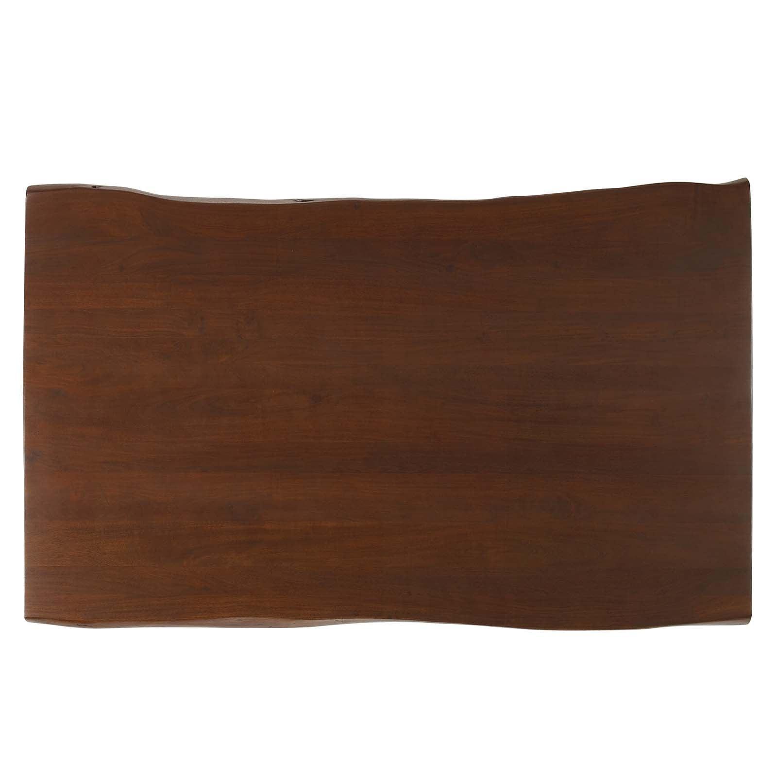 Modway Viggo 60" Live Edge Acacia Wood Acacia Wood Dining Table FredCo