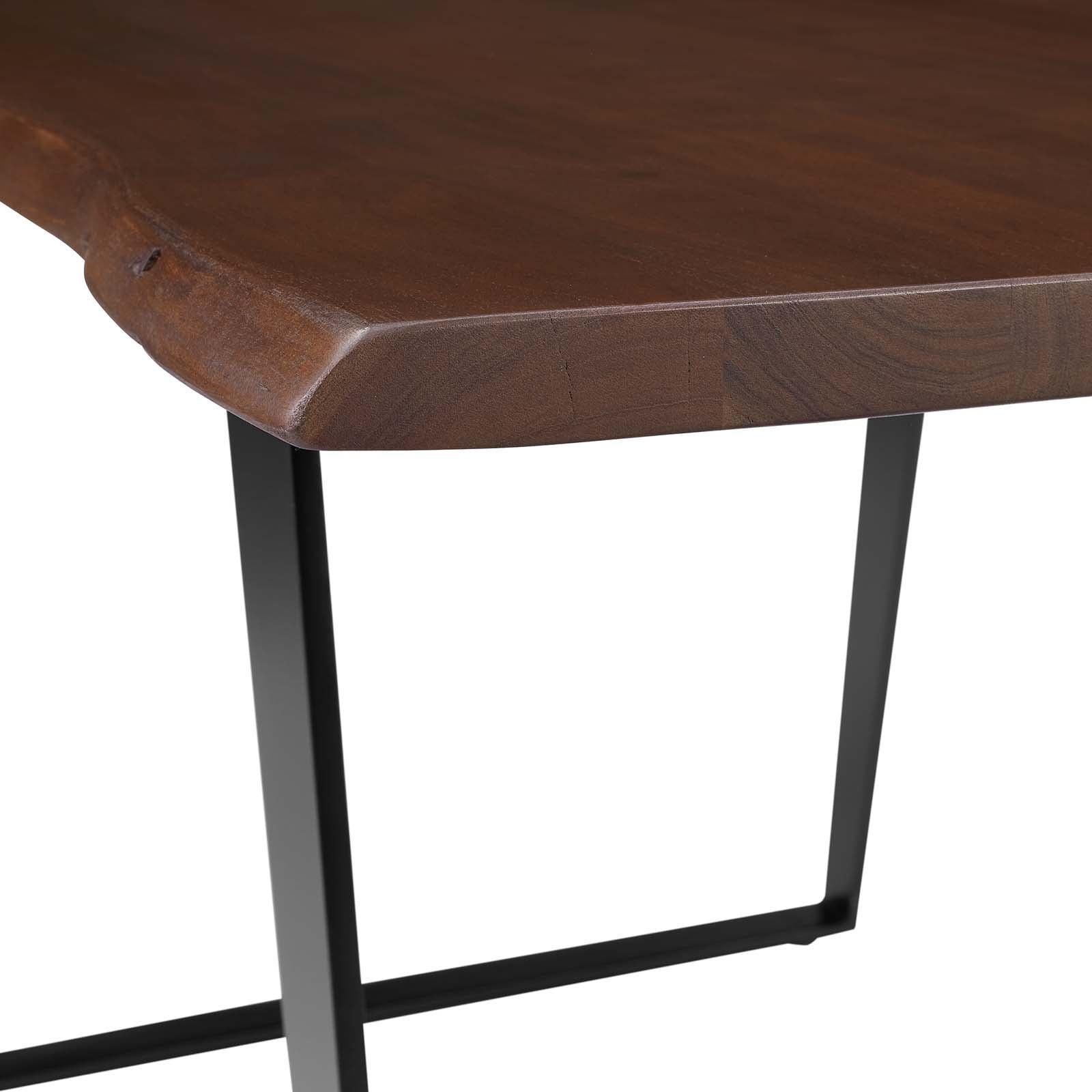 Modway Viggo 60" Live Edge Acacia Wood Acacia Wood Dining Table FredCo