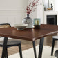 Modway Viggo 60" Live Edge Acacia Wood Acacia Wood Dining Table FredCo