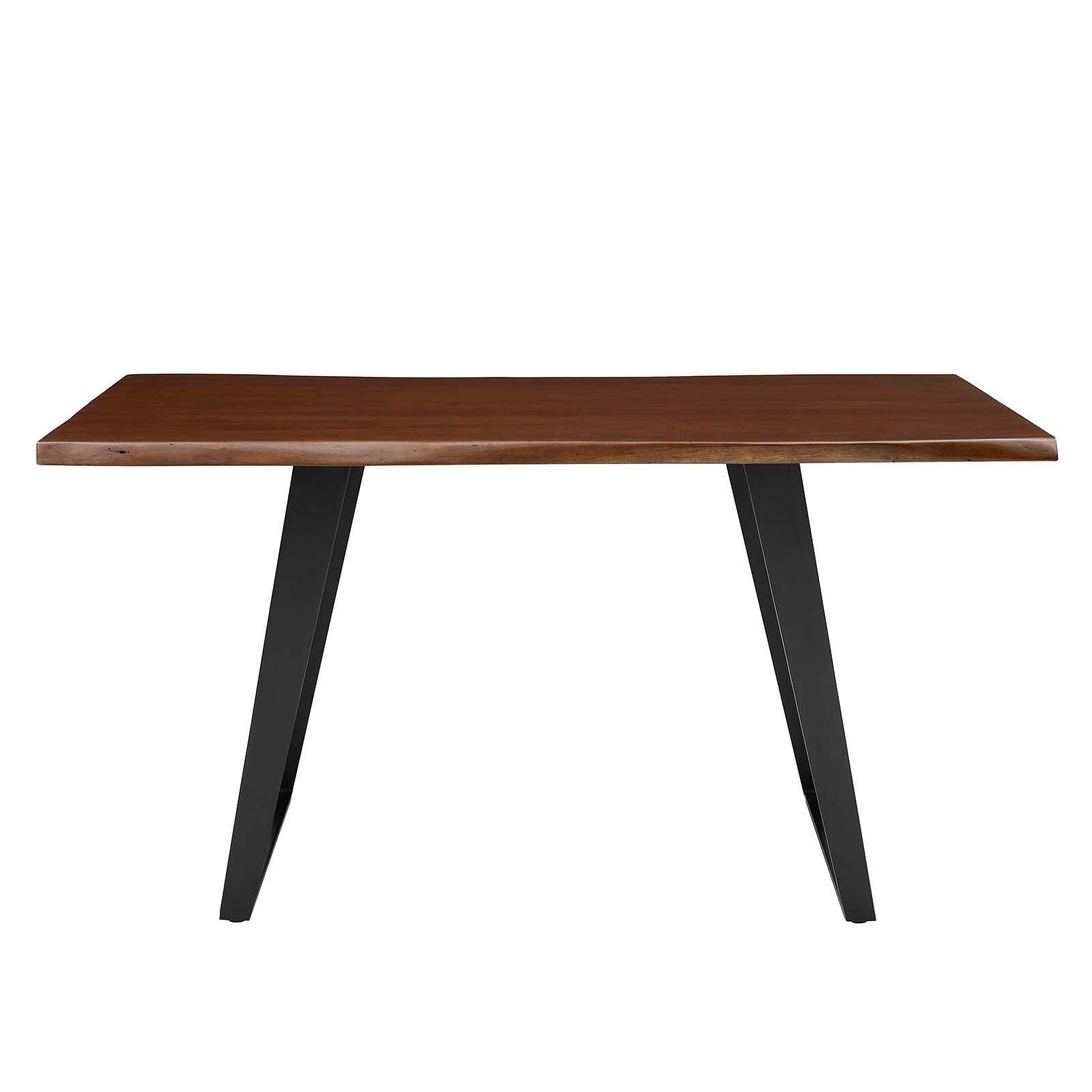Modway Viggo 60" Live Edge Acacia Wood Acacia Wood Dining Table FredCo
