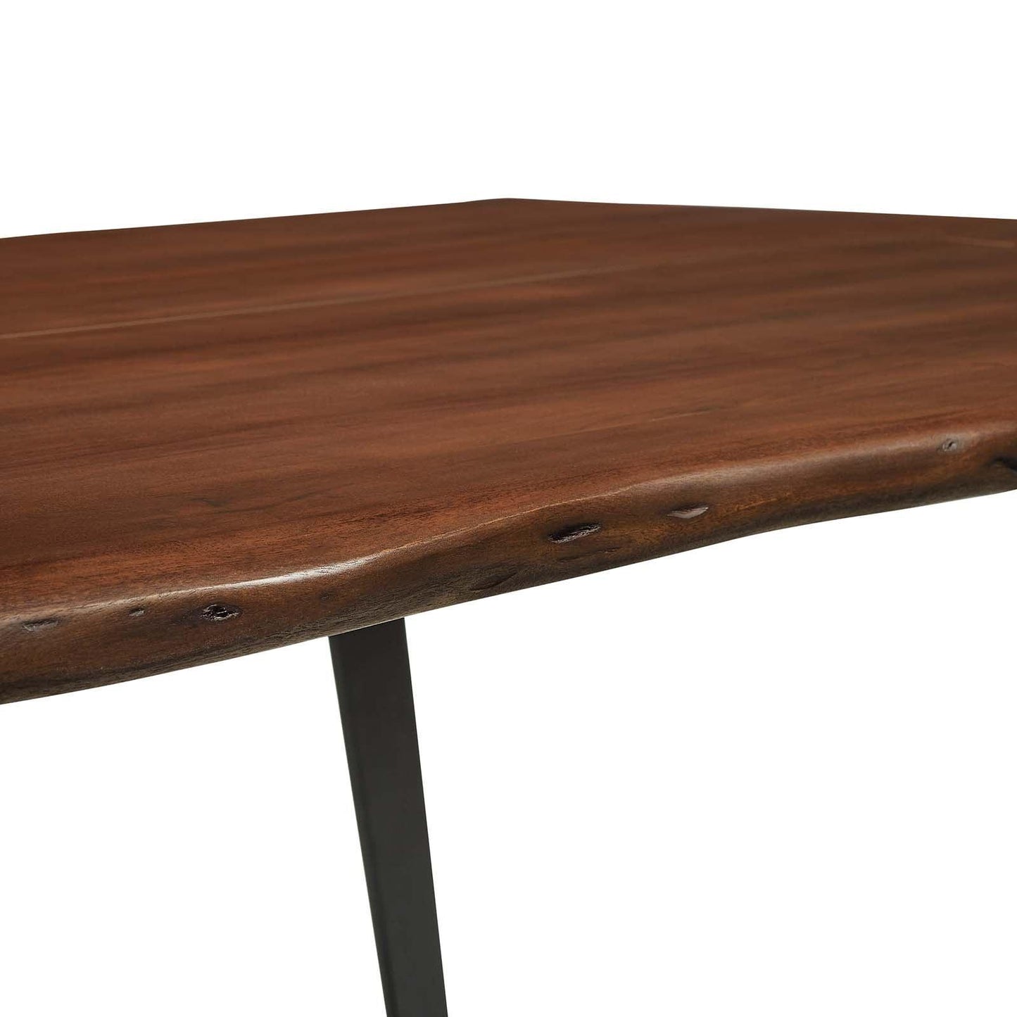 Modway Viggo 60" Live Edge Acacia Wood Acacia Wood Dining Table FredCo