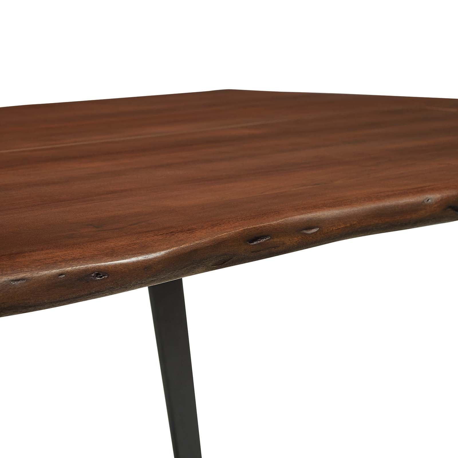 Modway Viggo 60" Live Edge Acacia Wood Acacia Wood Dining Table FredCo