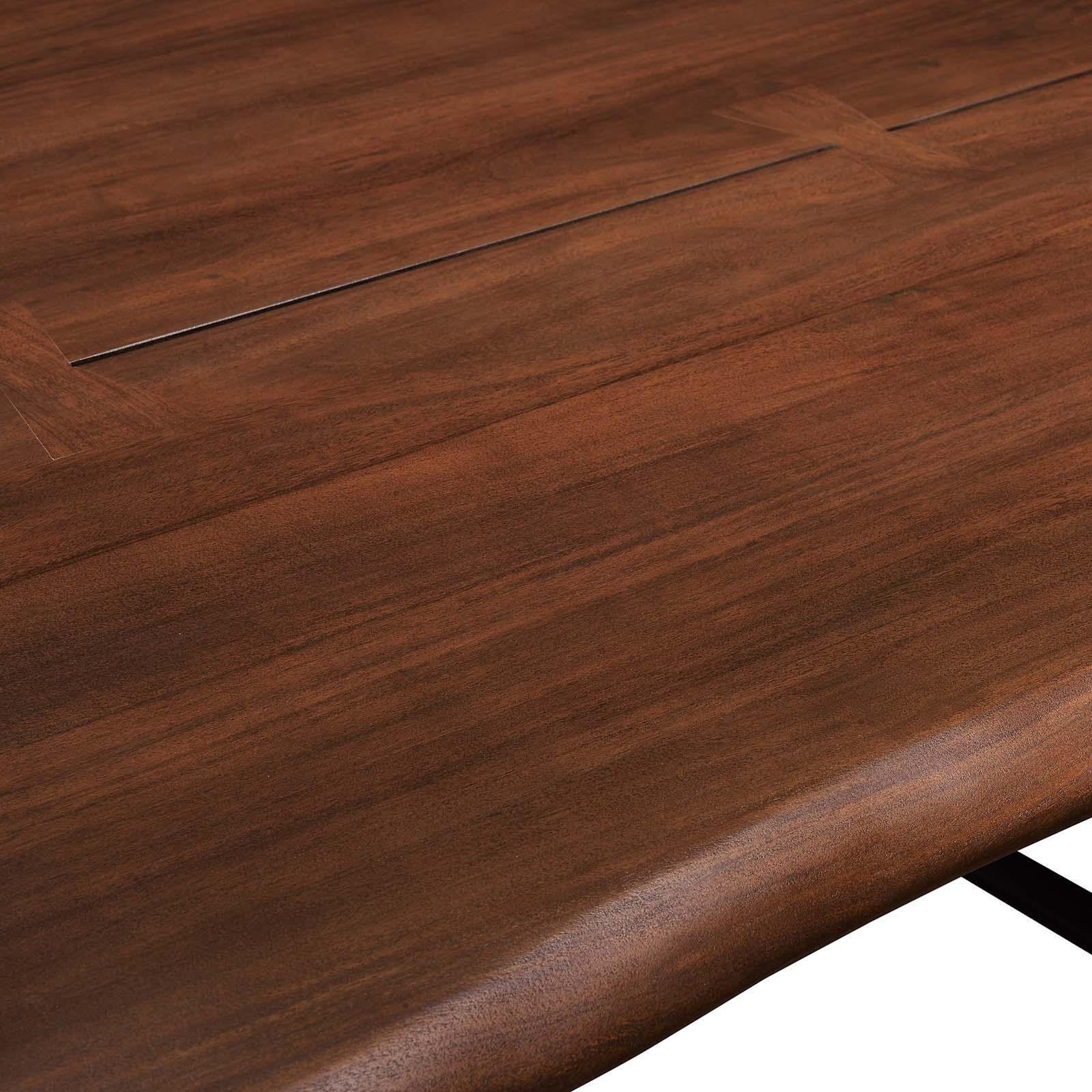 Modway Viggo 74" Live Edge Acacia Wood Dining Table FredCo