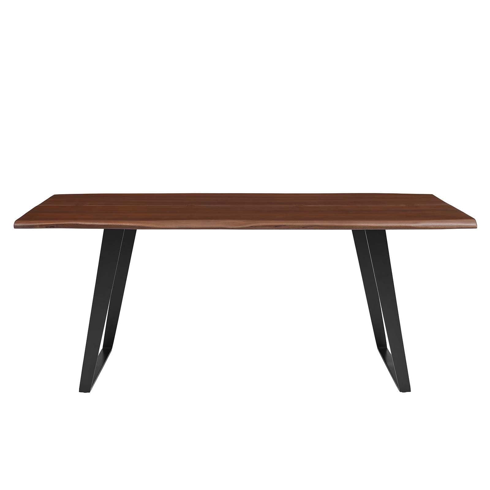 Modway Viggo 74" Live Edge Acacia Wood Dining Table FredCo