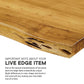 Modway Viggo 74" Live Edge Acacia Wood Dining Table, EEI-6069 FredCo