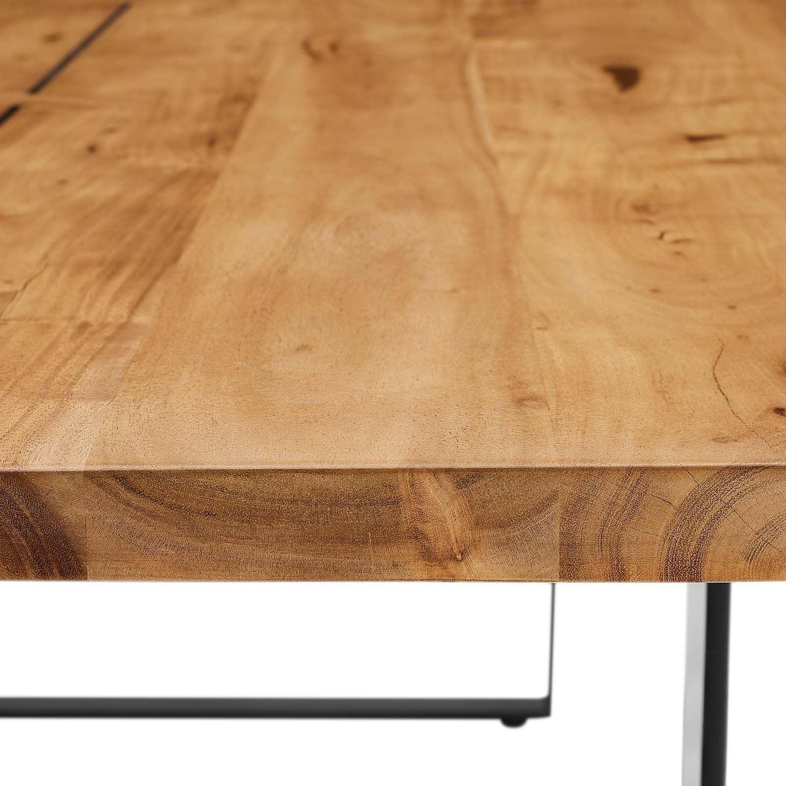 Modway Viggo 74" Live Edge Acacia Wood Dining Table, EEI-6069 FredCo