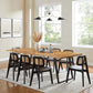 Modway Viggo 96" Live Edge Acacia Wood Acacia Wood Dining Table, EEI-6071 FredCo