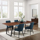 Modway Viggo 96" Live Edge Acacia Wood Dining Table FredCo