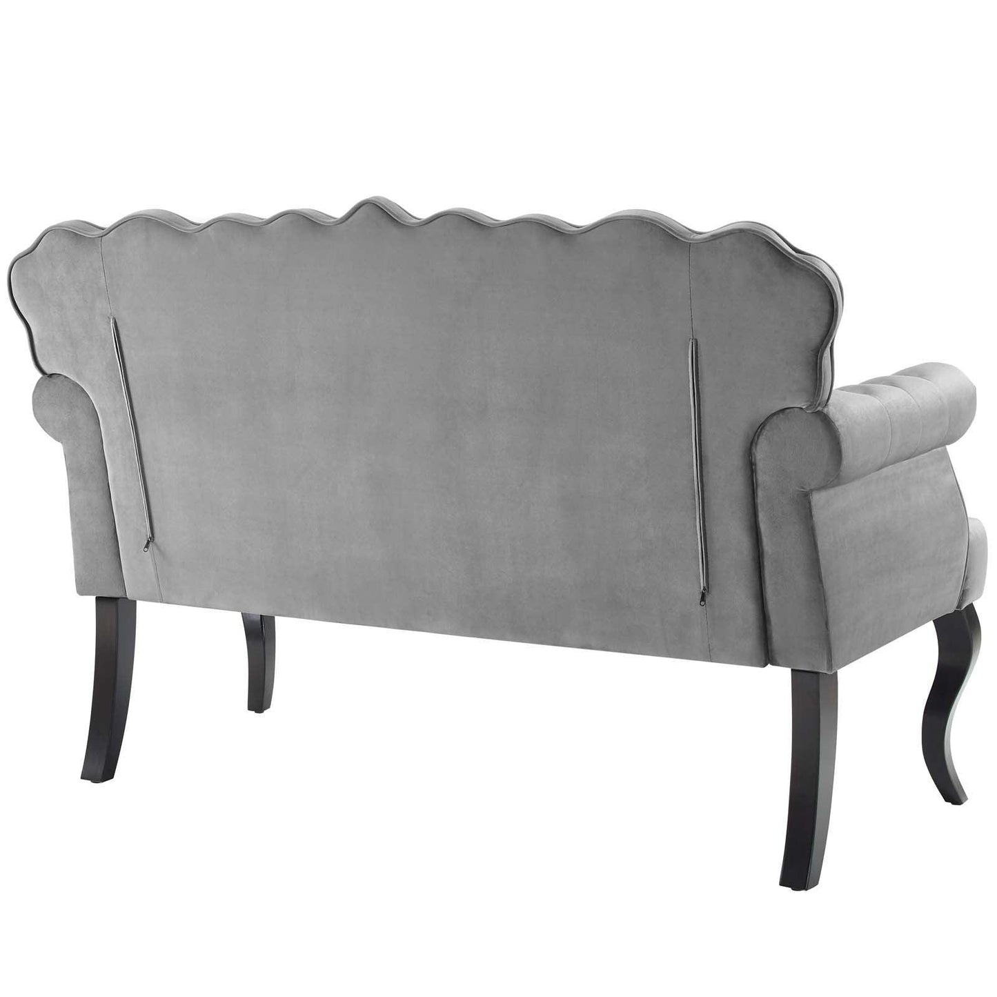 Modway Viola Chesterfield Button Tufted Loveseat Performance Velvet Settee FredCo